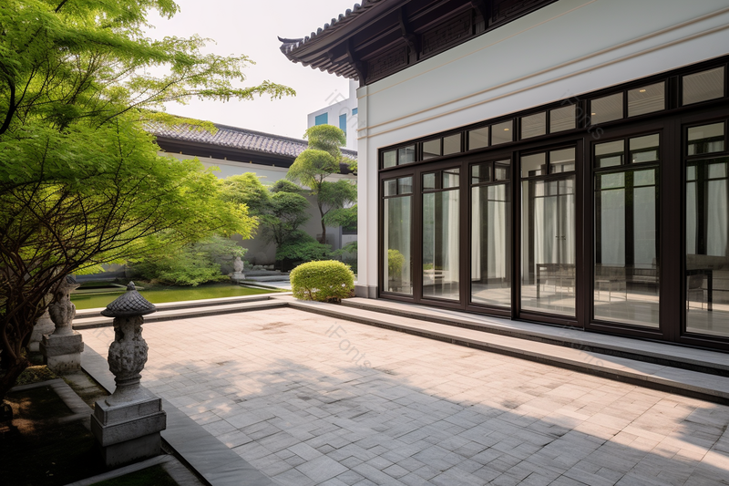 别墅样板间庭院小院绿化环境建筑摄影,高清,摄影图,摄影图片,图片大全,摄影图免费下载